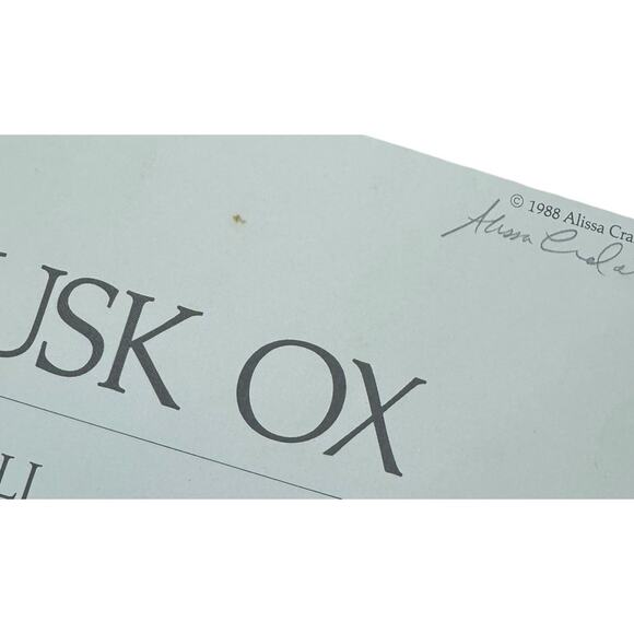 VTG Friends of the Musk Ox Alissa Crandall Poster Artist Signed 1988 Mekoryuk - Picture 7 of 9